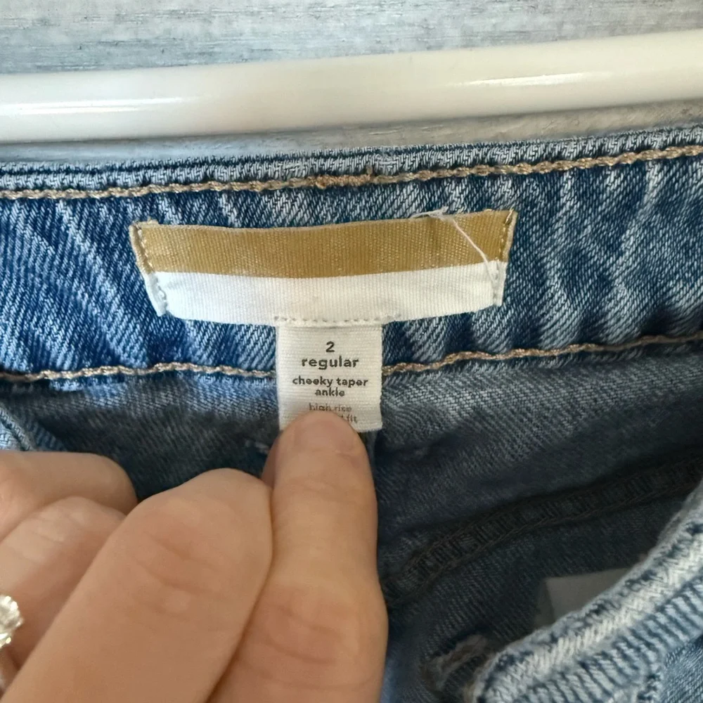 Maurices Goldie Blues - Light - Cheeky Taper Ankle Jeans Original Fit - size 2 - Picture 2 of 4